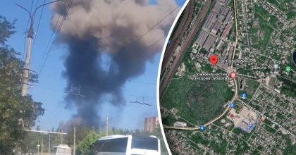 В Горловке - "бавовна": куда прилетело