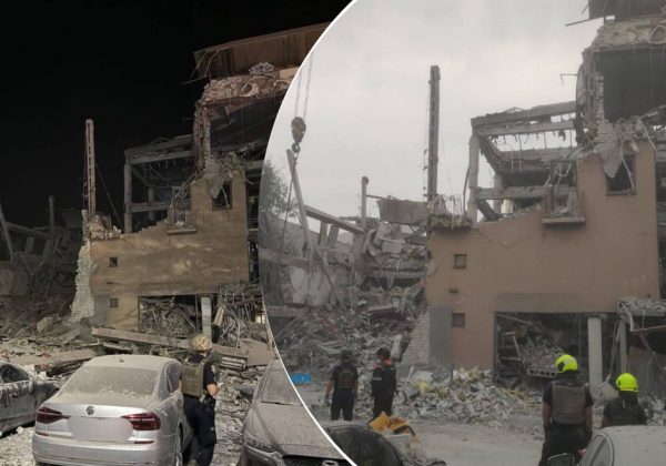 "Людину привалило": відео з першими хвилинами після удару по готелю в Кривому Розі