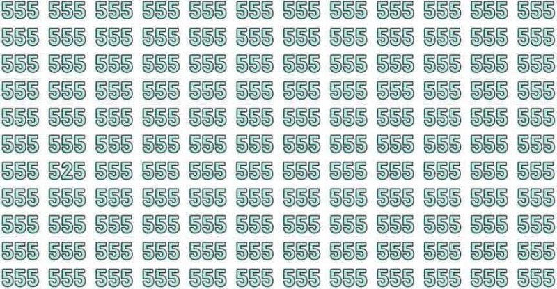 Загадка для геніїв: потрібно знайти число 525 всього за 7 секунд