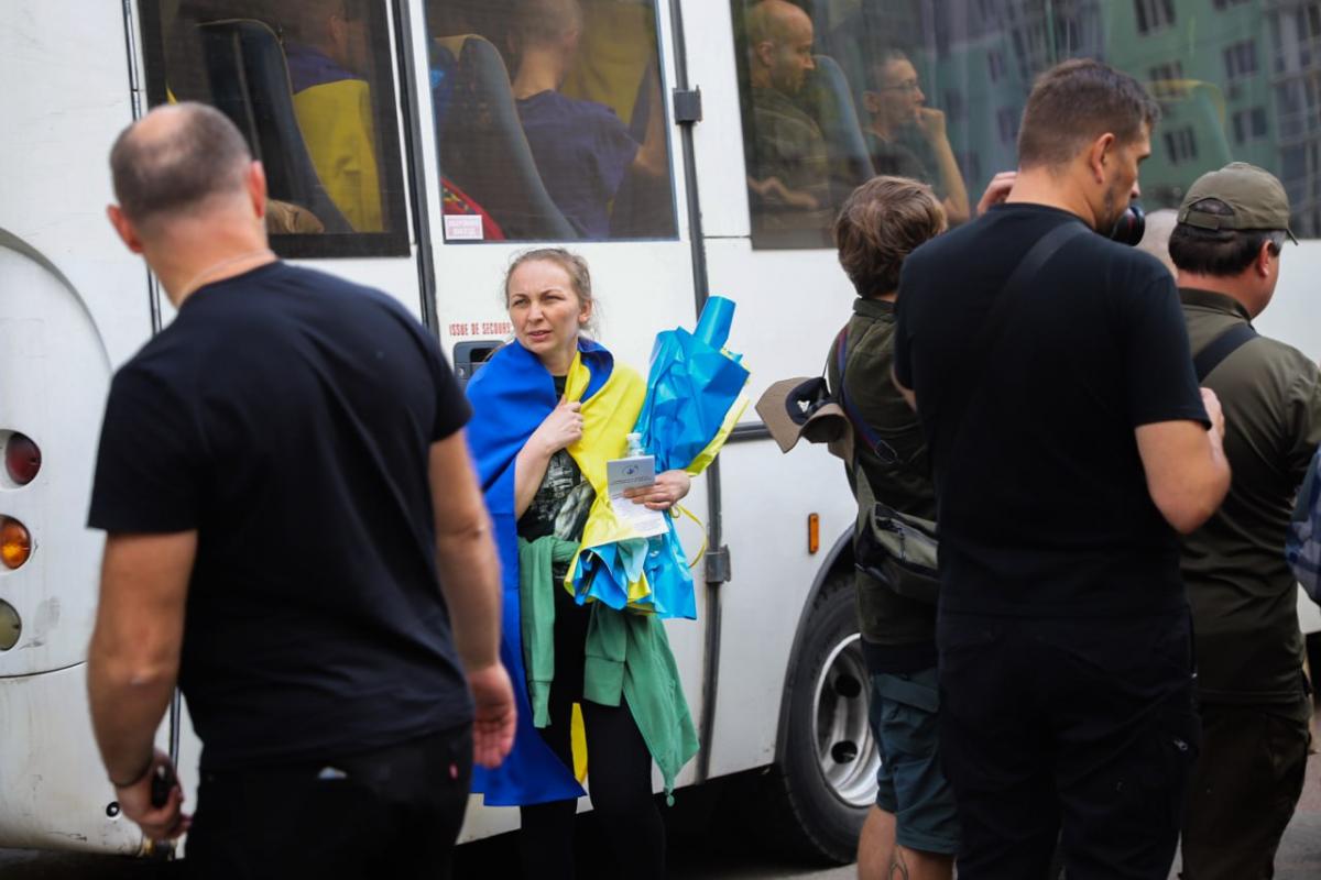 Повернення "азовців" з полону 13 вересня