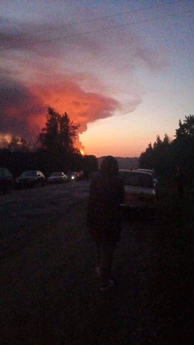 Пожежа на складі боєприпасів в Торопці Тверської області РФ