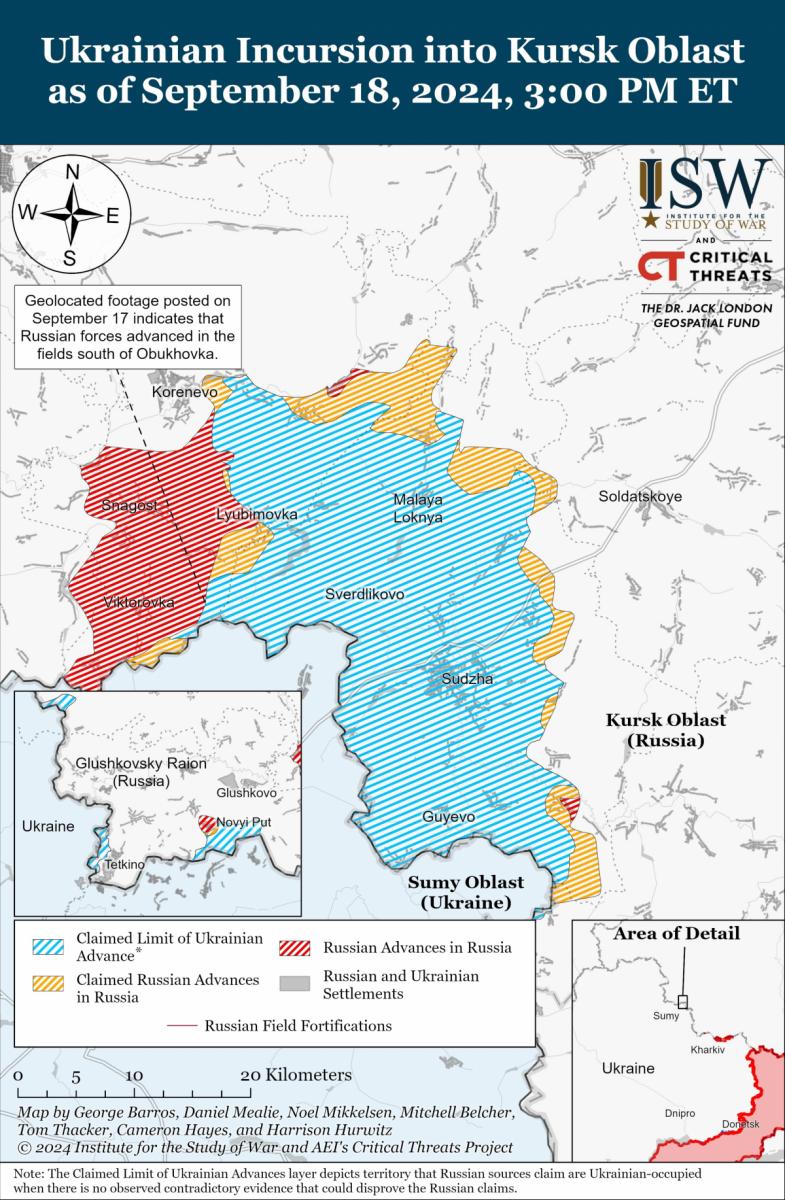 ЗСУ розширили плацдарм на Курщині, а РФ просувається на іншому гарячому напрямку