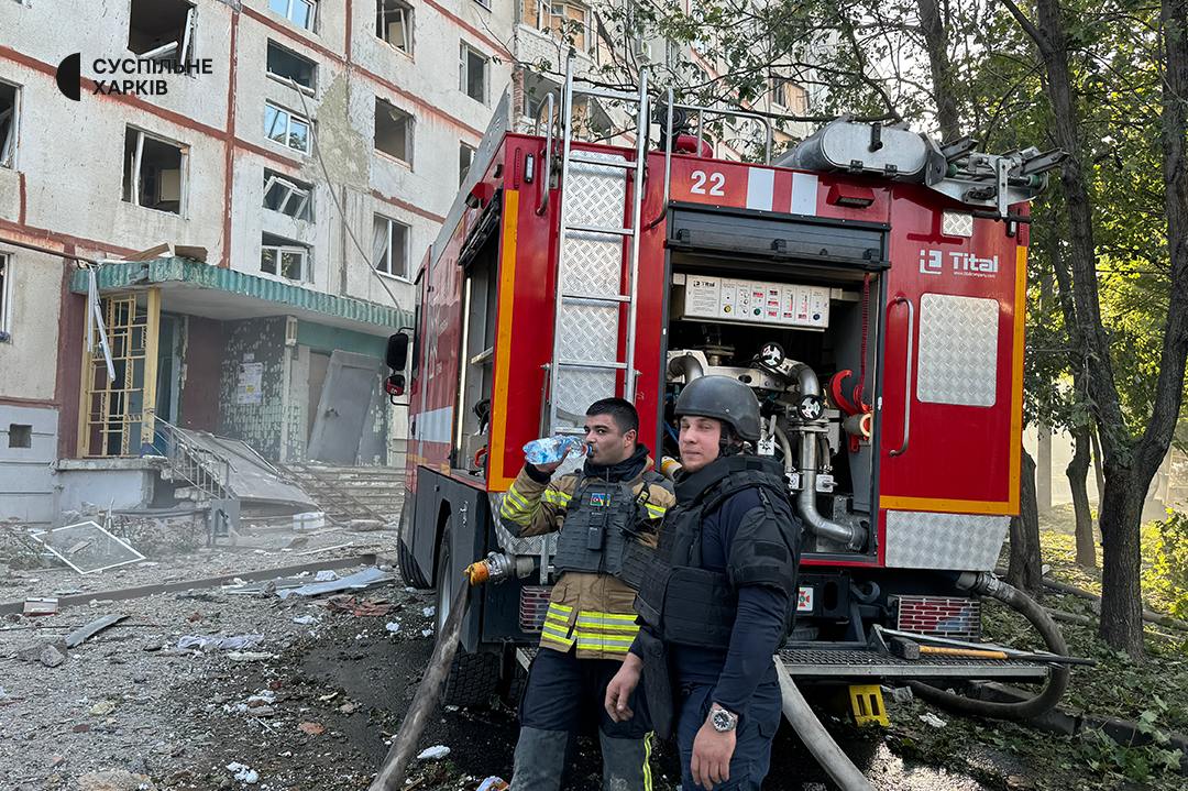 Удар по багатоповерхівці в Харкові 24 вересня Удар по багатоповерхівці в Харкові 24 вересня