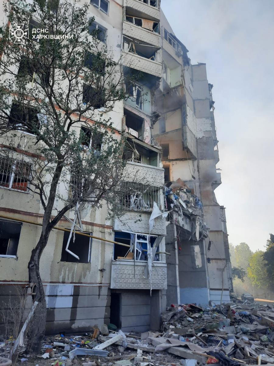 Удар по багатоповерхівці в Харкові 24 вересня Удар по багатоповерхівці в Харкові 24 вересня