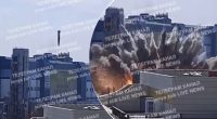 Було пряме влучання і жорсткий вибух: моторошне відео з моментом удару по Харкову