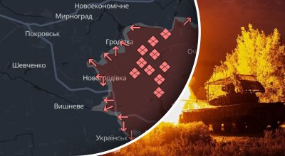 Покровск на карте, ВСУ