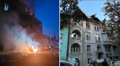 Ракетный удар по Львову - последствия 