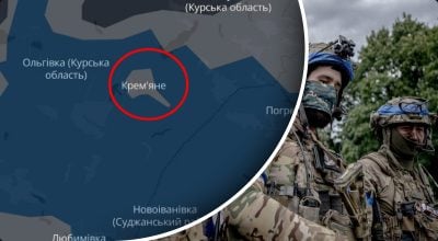 Карта Курськой области, ВСУ Карта Курськой области, ВСУ