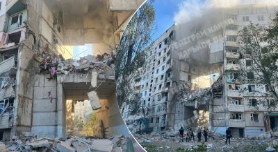 'Склалися' квартири з 8 по 3 поверхи: весь Харків під масованим ударом 'Склалися' квартири з 8 по 3 поверхи: весь Харків під масованим ударом