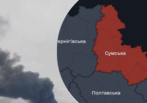 Здійнялися стовпи диму, є постраждалі: у Сумах прогриміла серія потужних вибухів