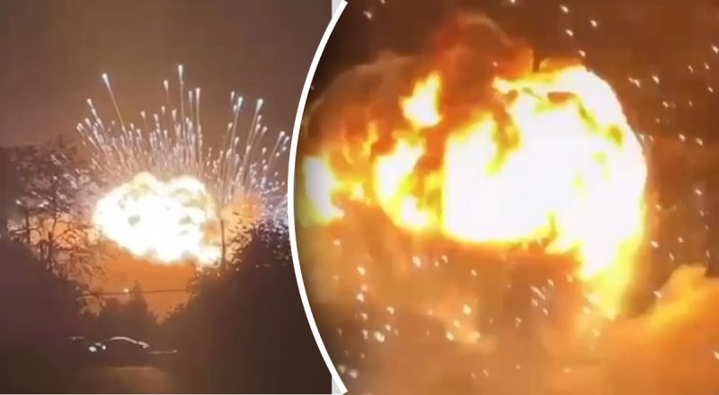Огонь до неба: в Краснодарском крае РФ масштабно пылает и детонирует склад боеприпасов