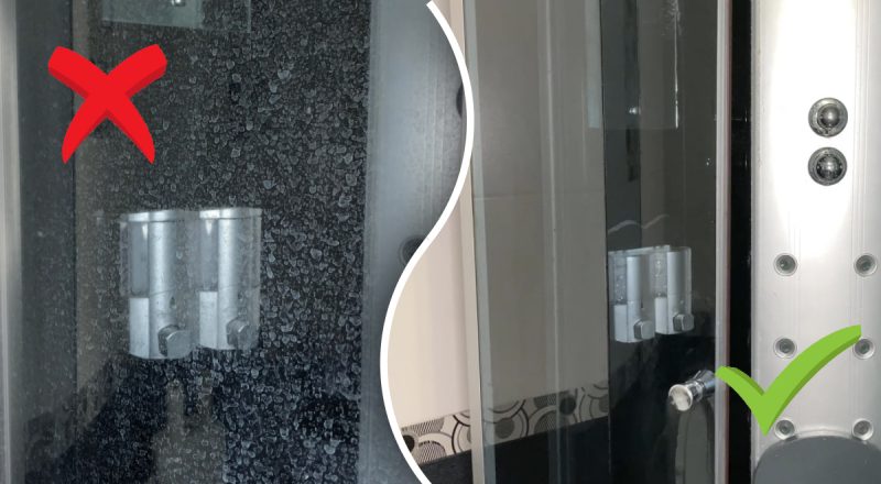 Будет блестеть, как новая: как отмыть душевую кабину от налета за 15 минут