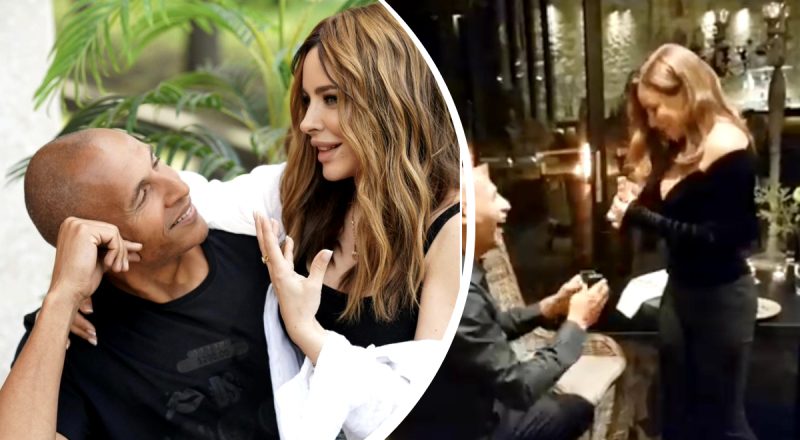 На коленях: Лорак получила кольцо от своего йога-бойфренда