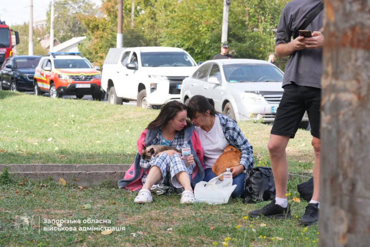 Наслідки удару по Запоріжжю