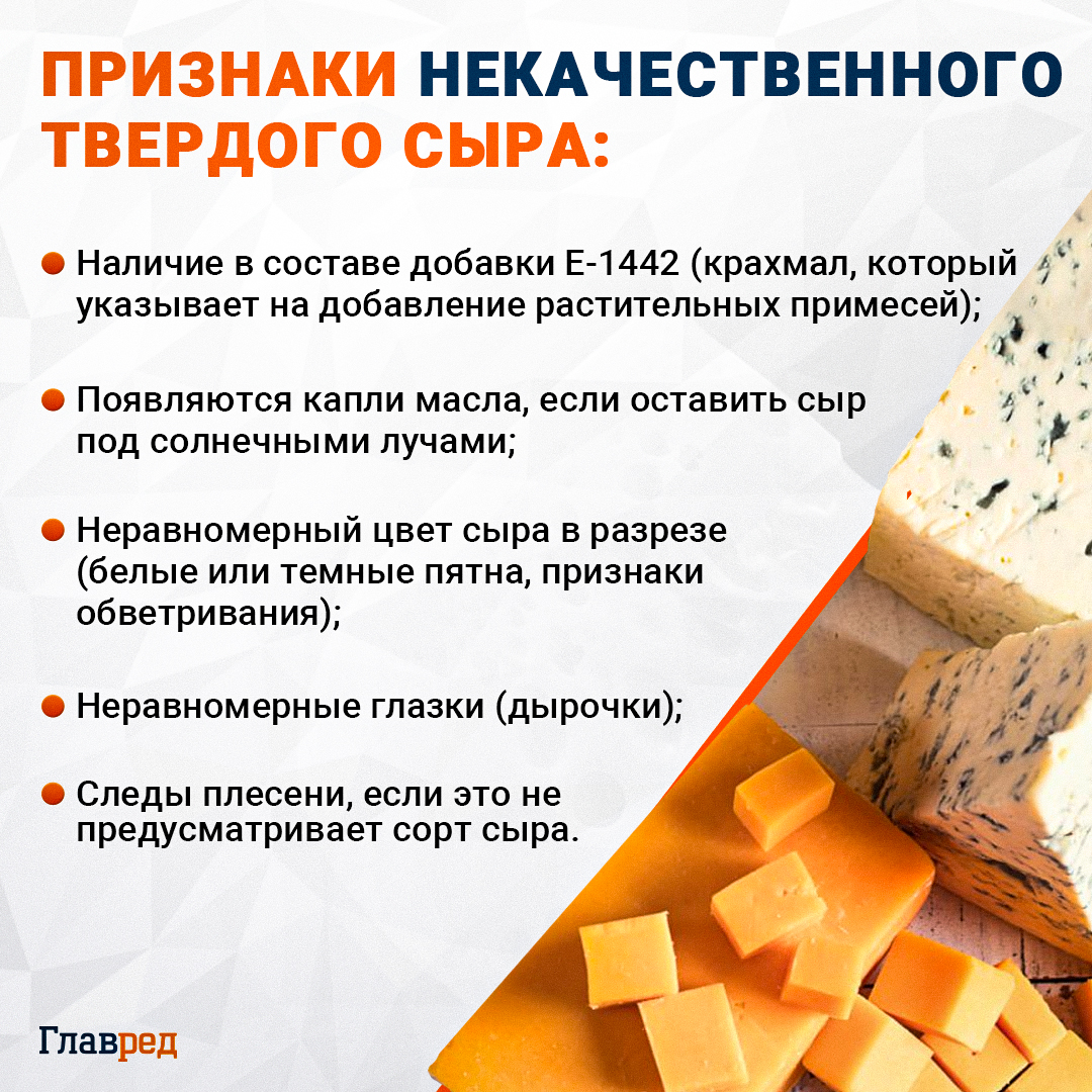 твердый сыр, признаки некачественного твердого сыра