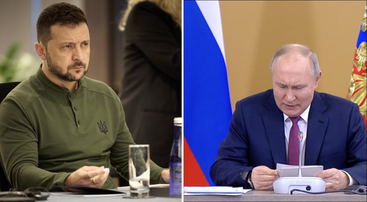 Володимир Зеленський, Володимир Путін  Володимир Зеленський, Володимир Путін