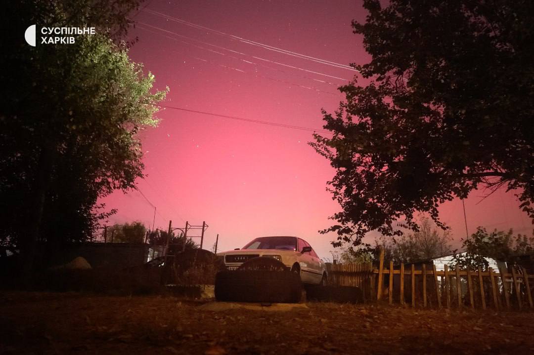 Северное сияние в Украине