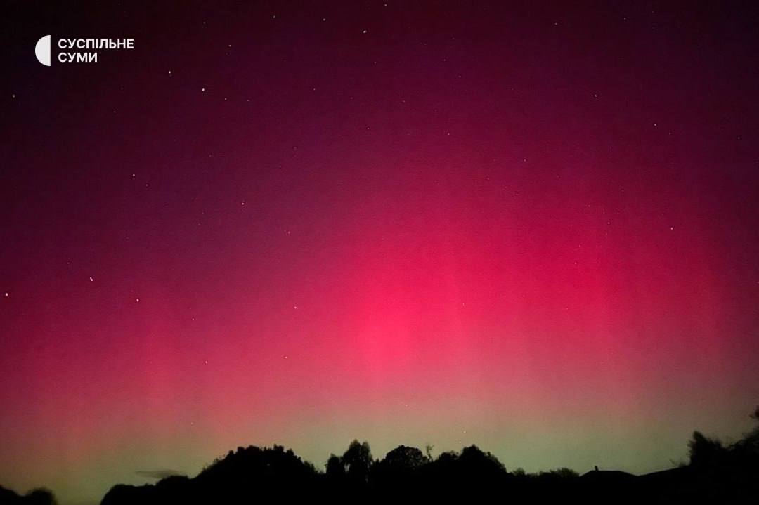 Северное сияние в Украине