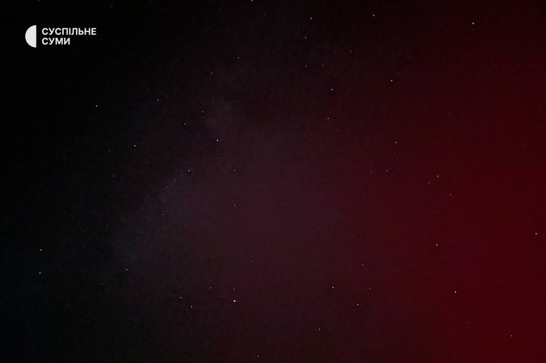 Северное сияние в Украине