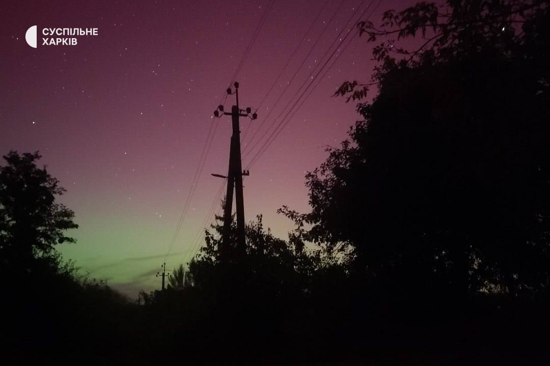 Северное сияние в Украине