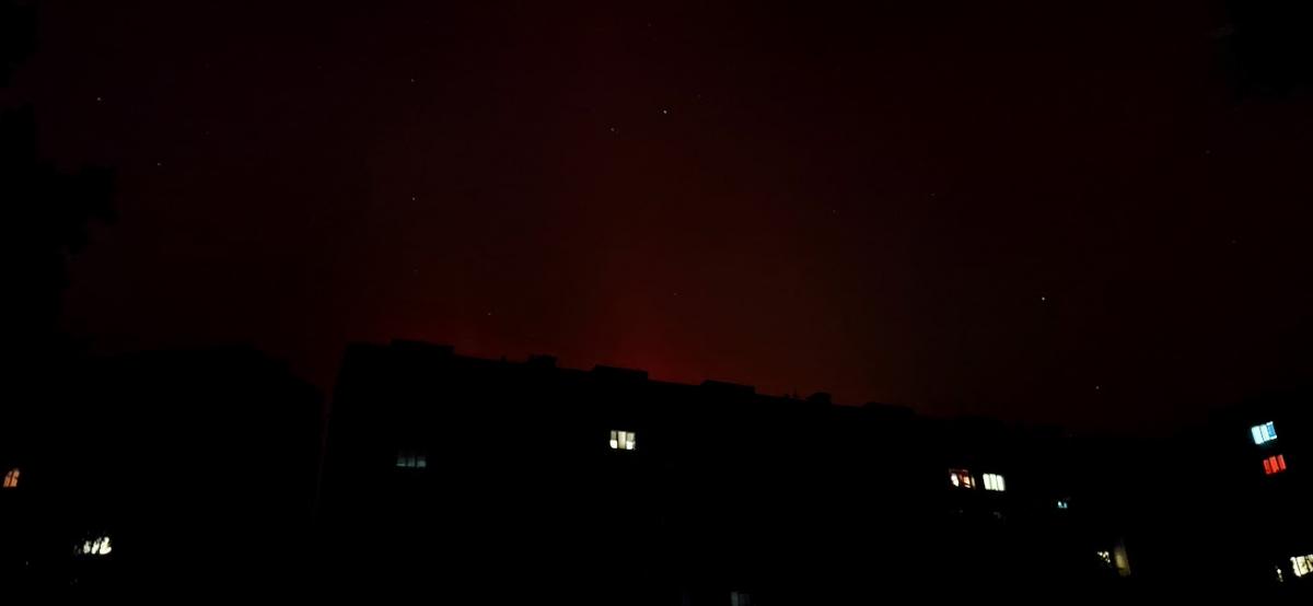 Северное сияние в Украине