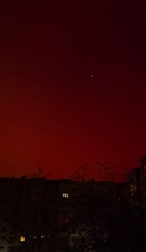 Северное сияние в Украине