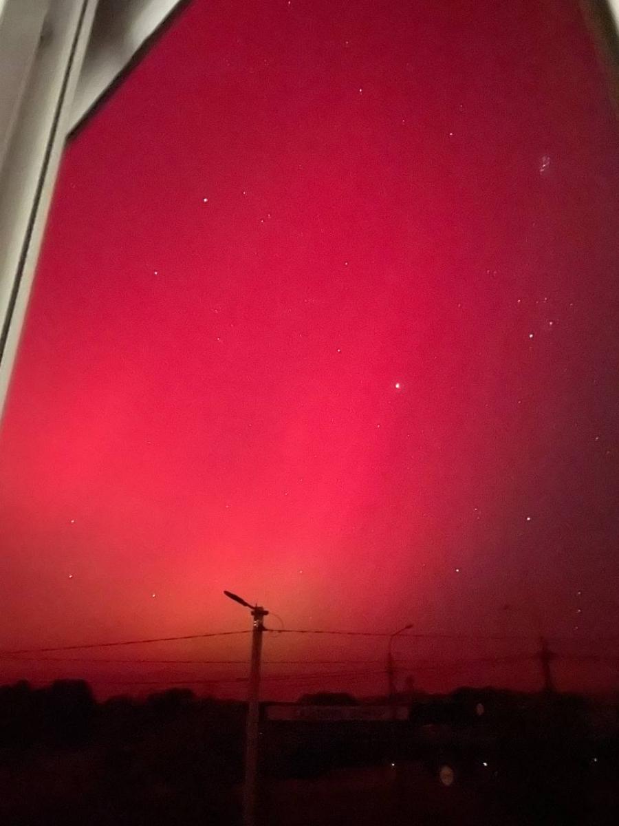 Северное сияние в Украине