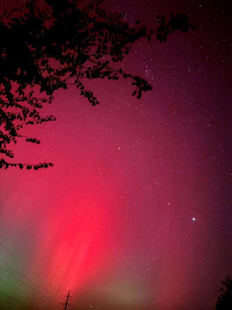 Северное сияние в Украине