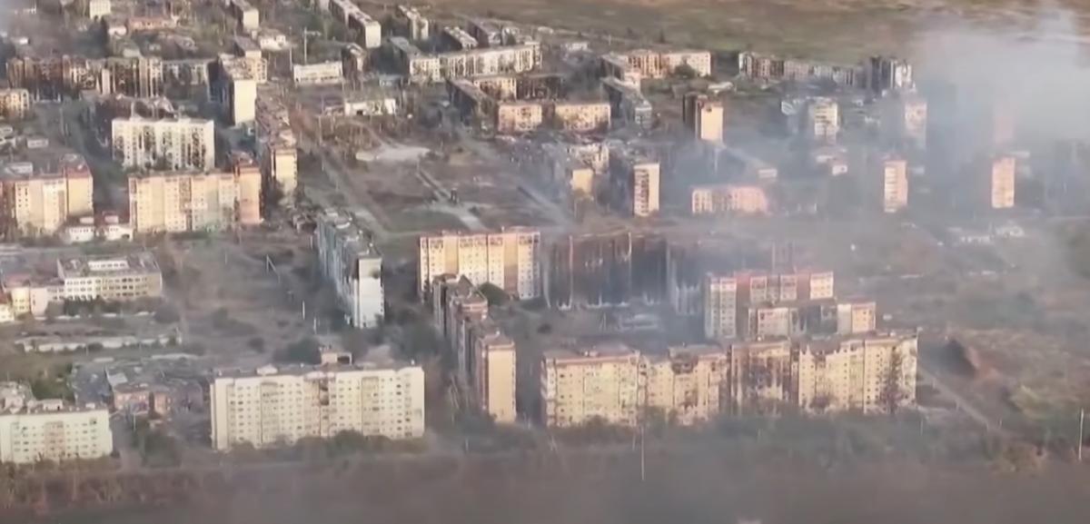 Город Угледар, полностью разрушенный войной и оккупированный войсками РФ