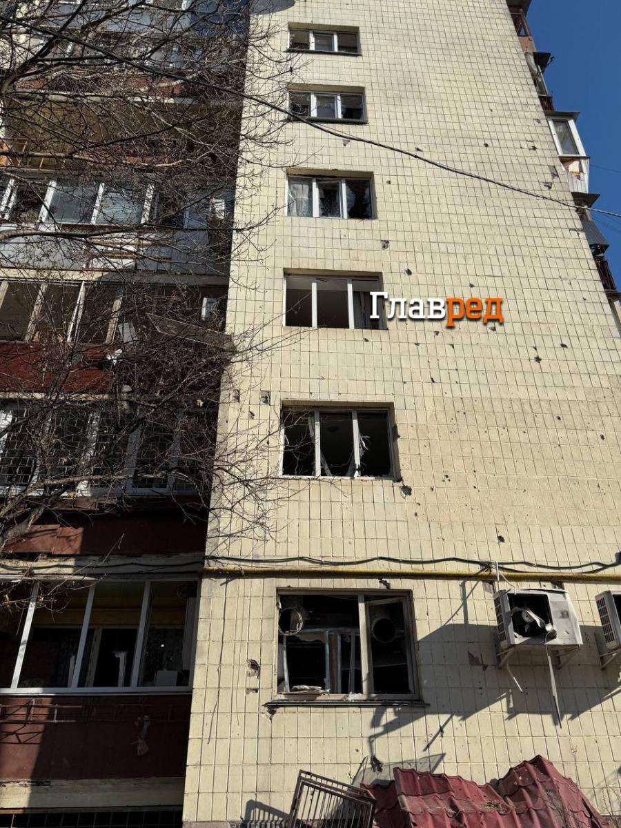 Наслідки падіння уламків БПЛА у Києві