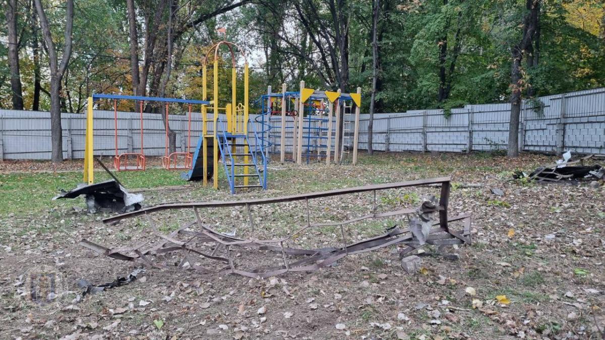 Наслідки нічної атаки російських дронів в Соломʼянському районі столиці