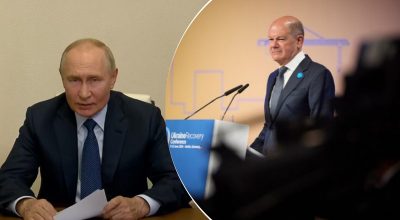 Путин, Шольц 