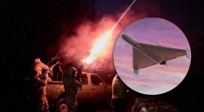 Атака дронів на Київ: реактивні БПЛА завдали удару по АЗС та складах