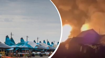 Авиация РФ, пожар