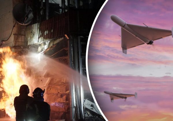 Росія атакувала Україну дронами: у Києві лунали вибухи та спалахнула пожежа