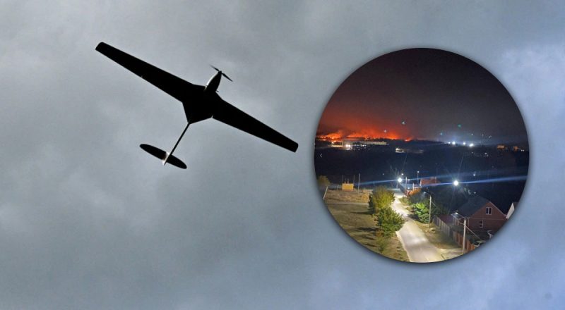 Склады с КАБами, стоянки самолетов СУ-35, СУ-34: дроны СБУ атаковали аэродром РФ