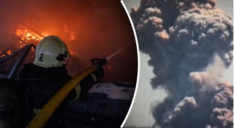 На месте удара - масштабный пожар, есть раненые: РФ нанесла массированный удар по Харькову