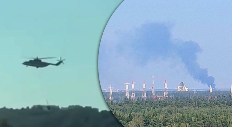 Пылает 800 квадратных метров: на военном аэродроме в Подмосковье вспыхнул пожар