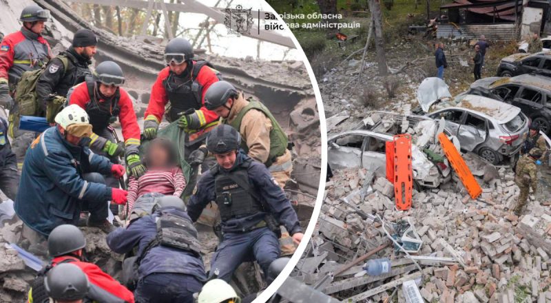 Знищені будинки, авто та багато поранених: РФ вдарила по Запоріжжю та Сумах