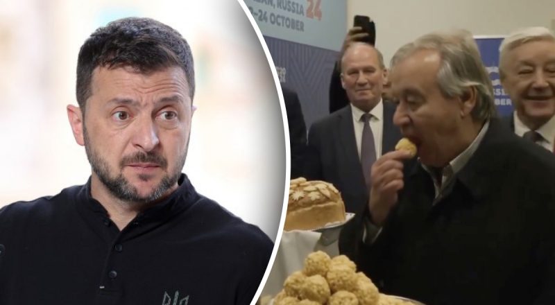 Зʼявилась реакція Зеленського на поїдання генсеком ООН російського короваю