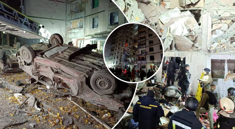 КАБ РФ у Харкові знищив під'їзд житлового будинку: загинула дитина, багато поранених