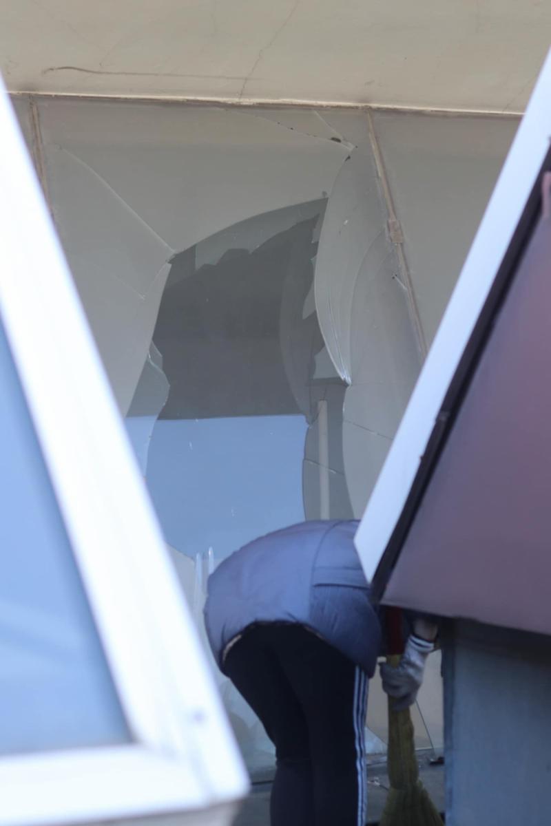 Наслідки удару дронів РФ по Києву