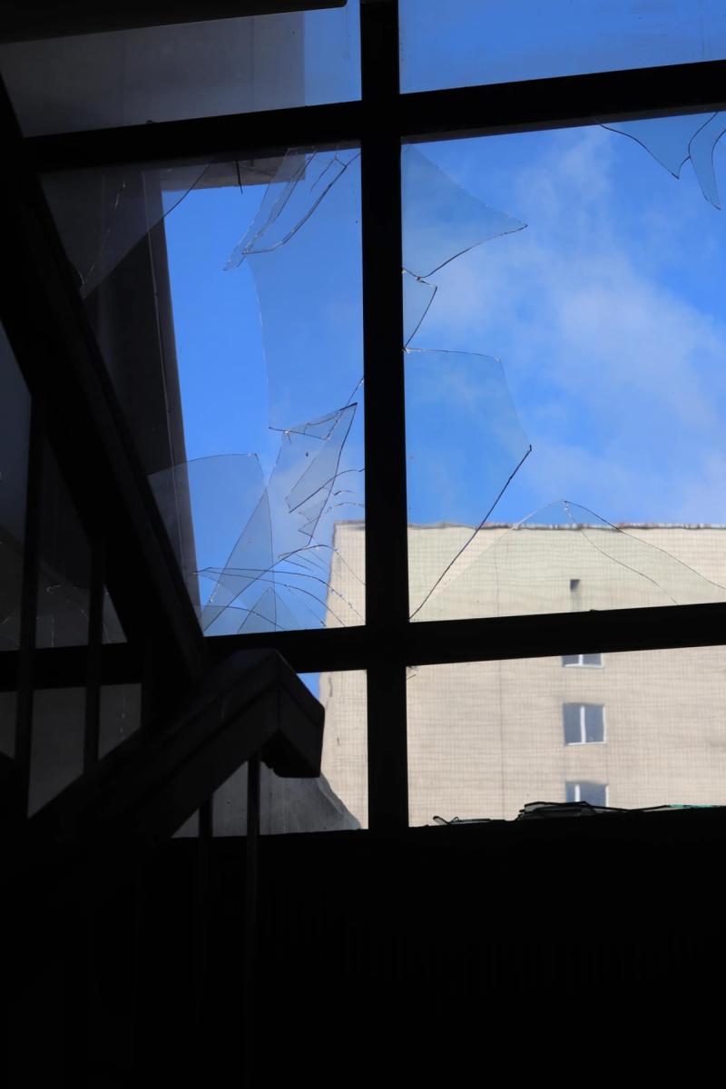 Наслідки удару дронів РФ по Києву