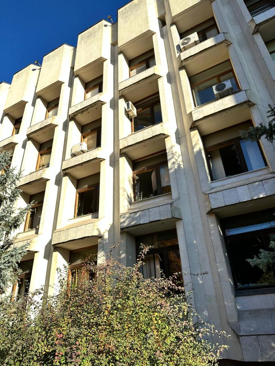 Наслідки удару дронів РФ по Києву