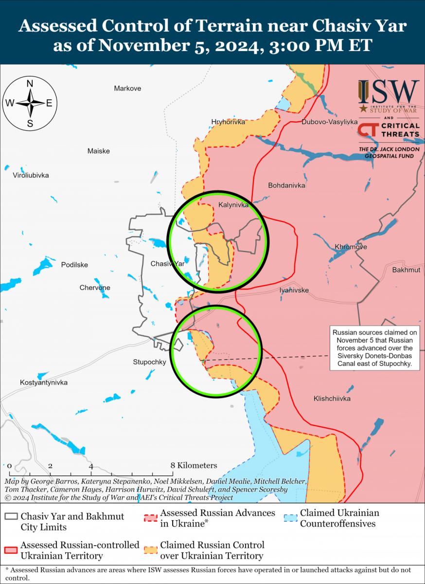 Часов Яр - карта ISW Часов Яр - карта ISW