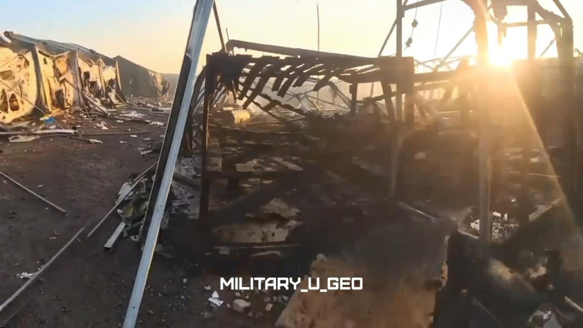 Дрони атакували військовий полігон РФ Дрони атакували військовий полігон РФ