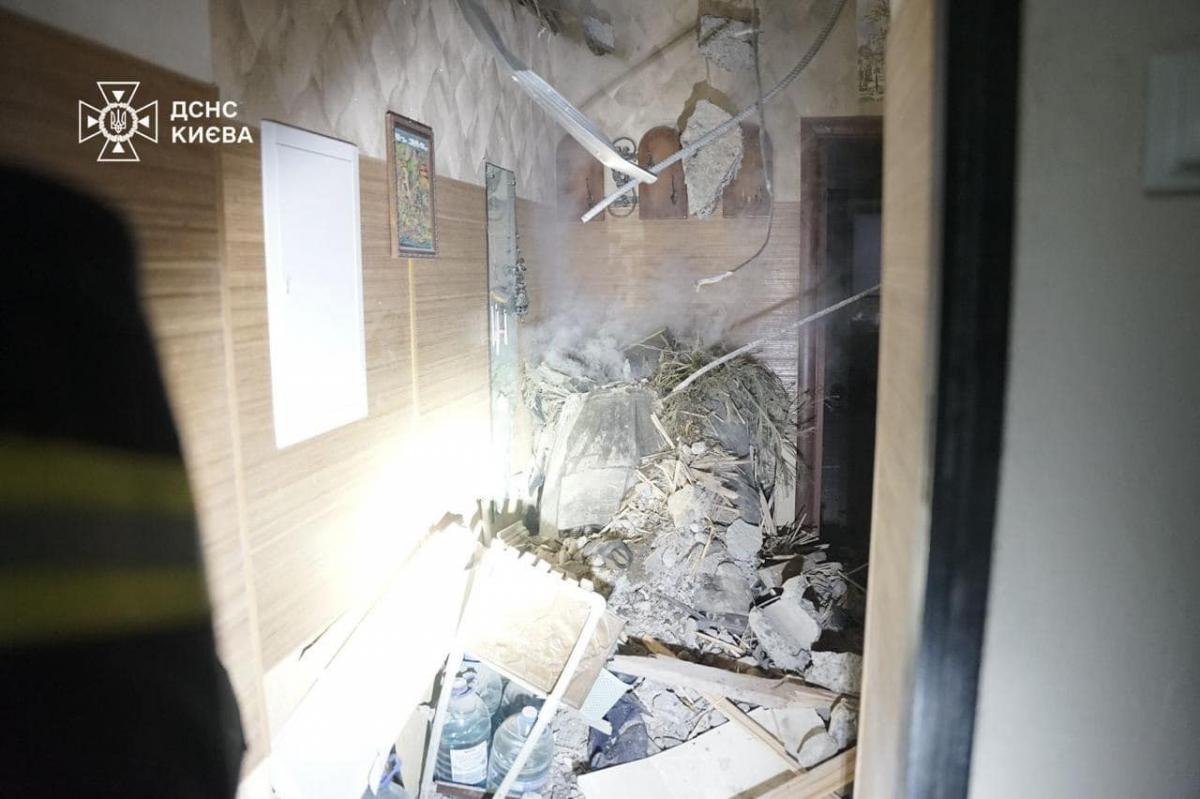 Наслідки удару РФ по Києву