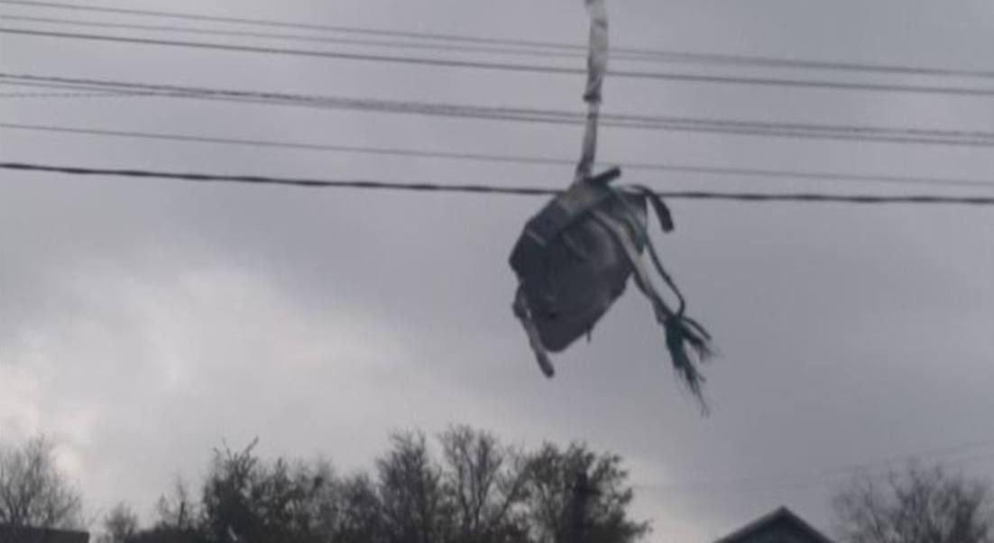 Сбитая ракета в Днепре 