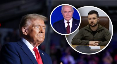 Трамп, Зеленский, Путин