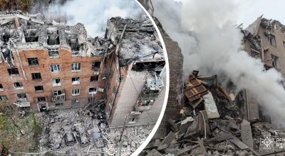 Росіяни прицільно атакували Кривий Ріг: вдарили по п’ятиповерхівці, є поранені Росіяни прицільно атакували Кривий Ріг: вдарили по п’ятиповерхівці, є поранені
